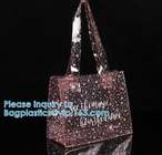 Travel Environmental PVC SHOPPING BAGS / Storage Clear Stadium Bag Cosmetic Bag With Zipper PVC BEACH BAG